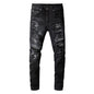 Black Bandanna Ripped Jeans - Vogue Vista